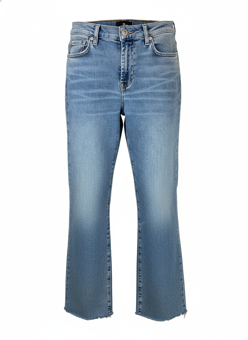 Ankle Boot Walk Jeans - Blue