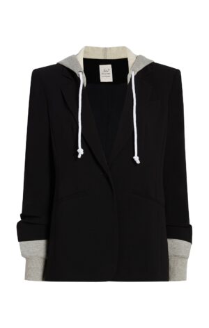 Hooded   Blazer - Black